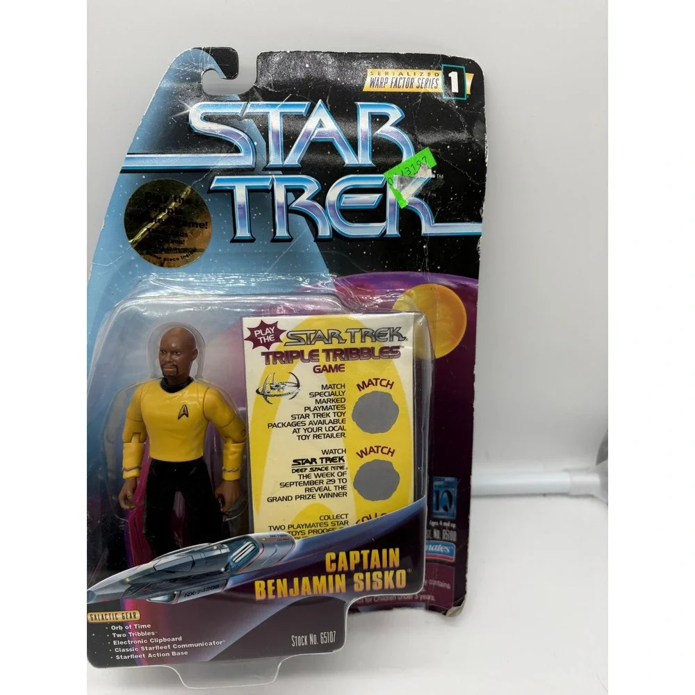 Star Trek Playmates Warp Factor Figure Lot: Cadet Data, Sisko, Spock, Jem'Hadar - Picture 4 of 9